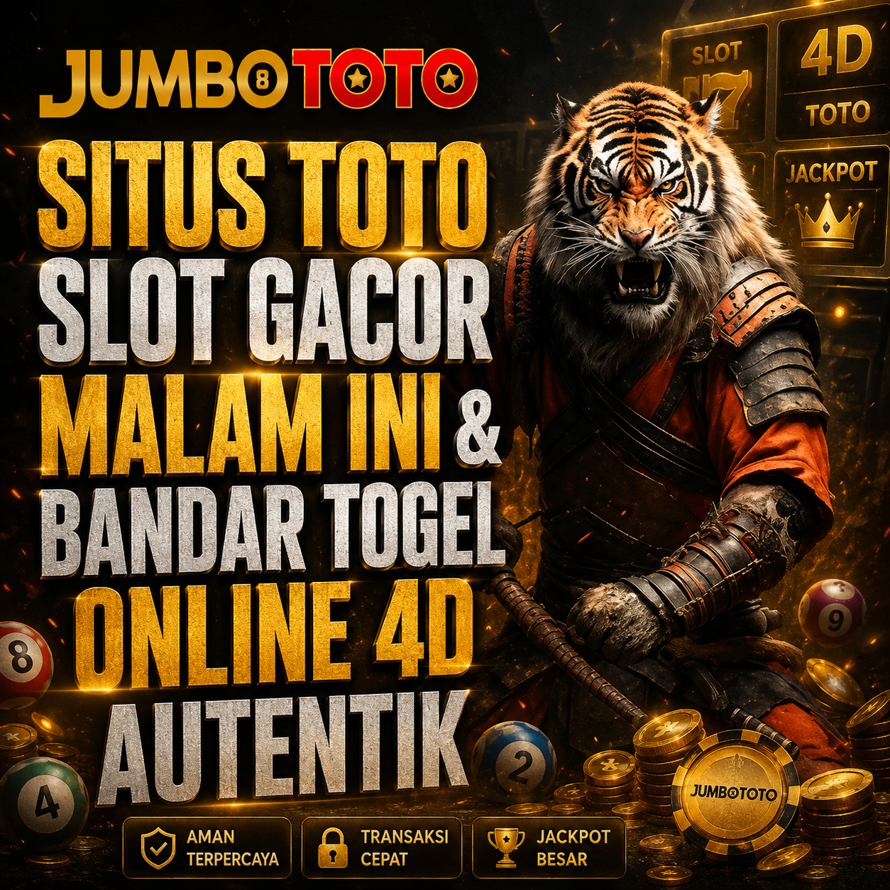JUMBOTOTO ⚡️ Situs Toto Slot Gacor Malam Ini & Bandar Togel Online 4D Autentik
